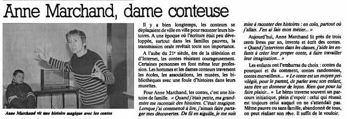 Anne Marchand dame conteuse